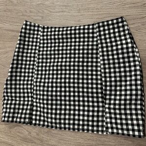 Women’s checkered mini skirt